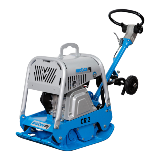 Weber mt CR 2/55 Operating And Maintenance Manual