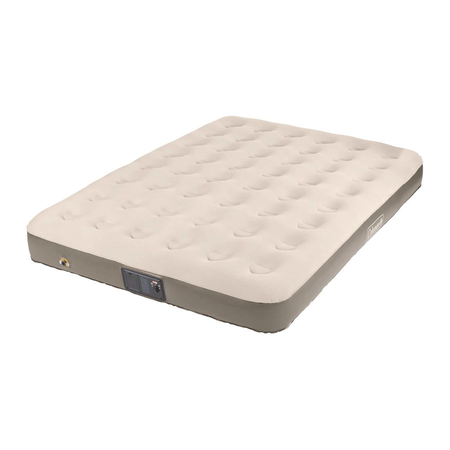 Coleman Quickbed - Airbed with Built-In 4D Pump & MP3 Plug In Manual