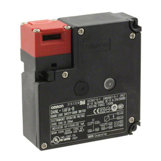 Omron D4NL-2DFA-B4 Manual