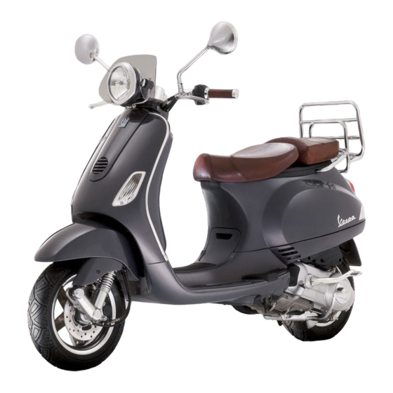 VESPA LXV 50 Service Station Manual