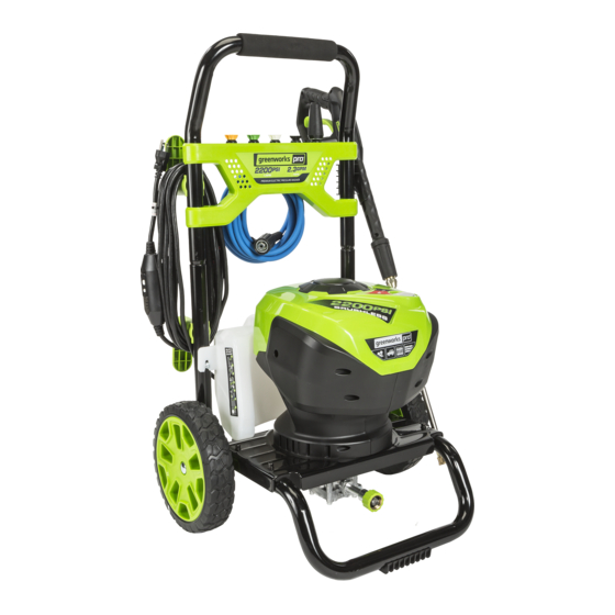 GreenWorks Pro GPW2200-1 Operator's Manual