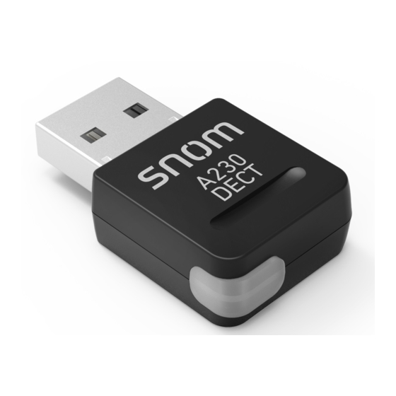 Snom A230 Manual