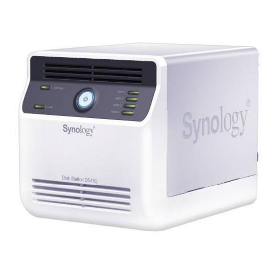 Synology DS410j Quick Installation Manual