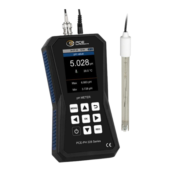 PCE Instruments PCE-PH 228 Series User Manual