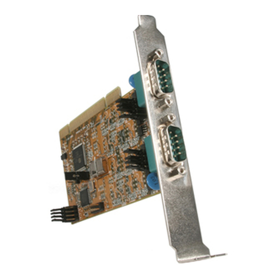 StarTech.com PCI2S485 Instruction Manual