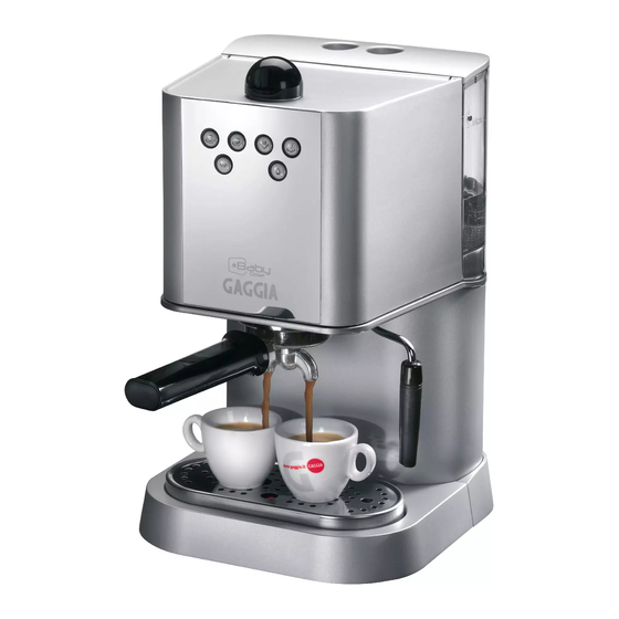 Gaggia Baby Dose Series Operating Instructions Manual