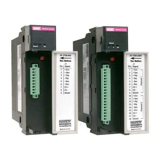 Hardy Instruments A Series Operation And Installation Manual