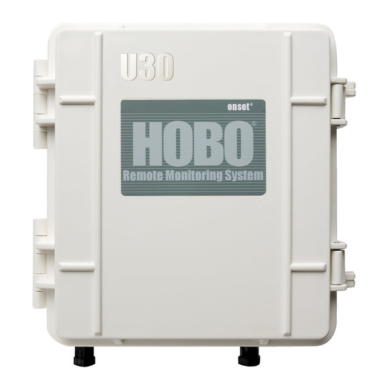 Onset HOBO U30 GSM USB Weather Station Manuals