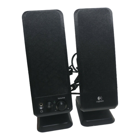 Logitech 970152-0403 - R-10 PC Multimedia Speakers Setup & Installation