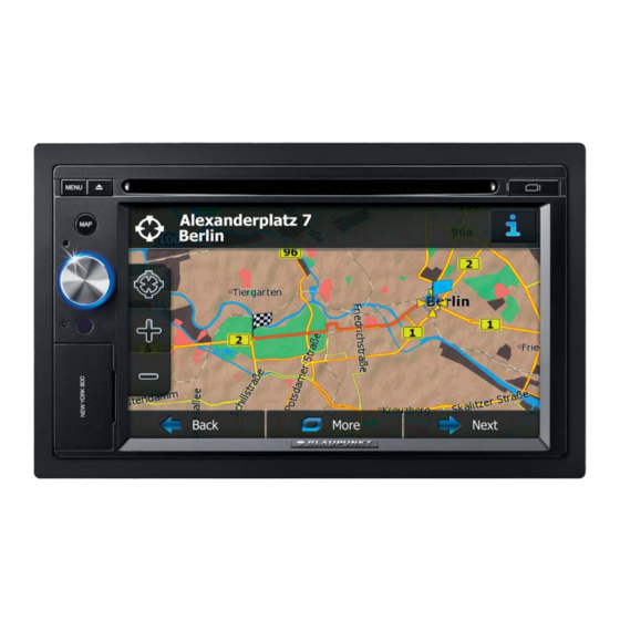 Blaupunkt New York 800 Truck Operating Instructions Manual