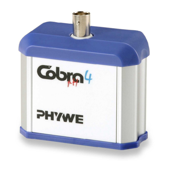 PHYWE Cobra4 Operating Instructions