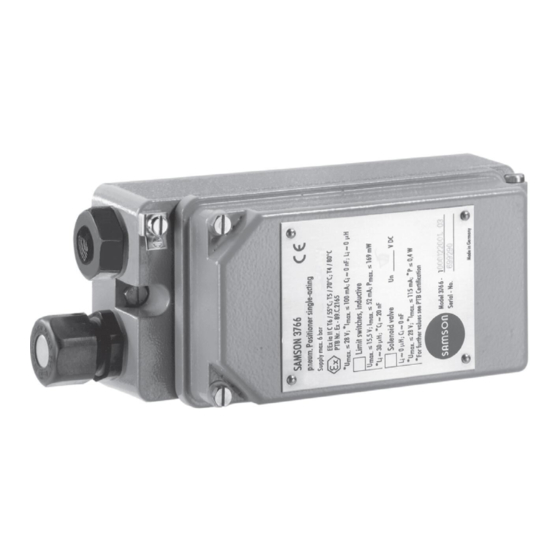 Samson 3766 Mounting And Operating Instructions
