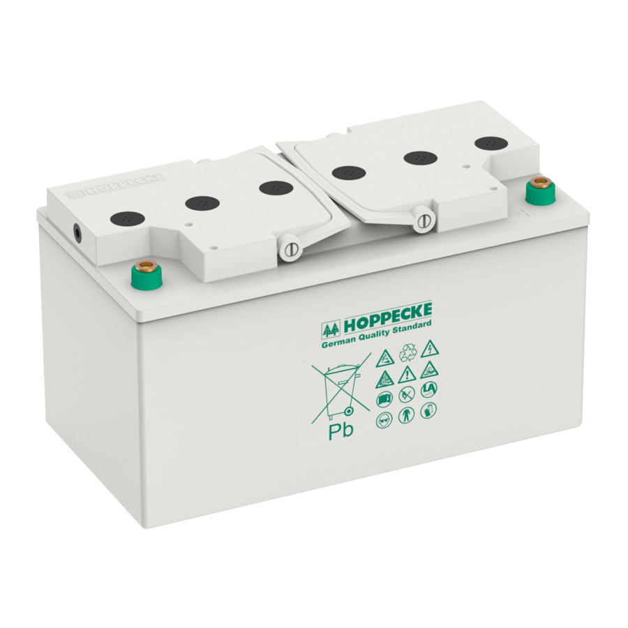 Hoppecke trak bloc Operating	 Instruction