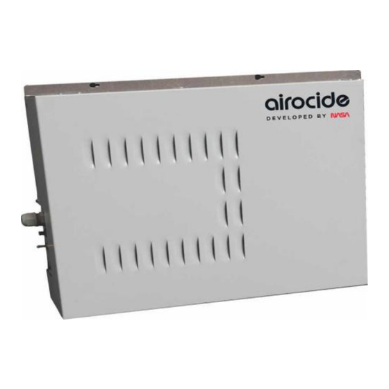 AIROCIDE E1 Owner's Maintenance Manual