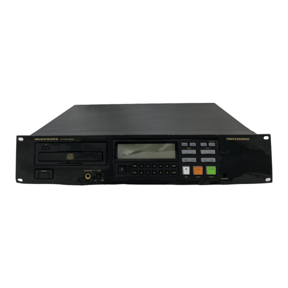 Marantz PMD330 User Manual