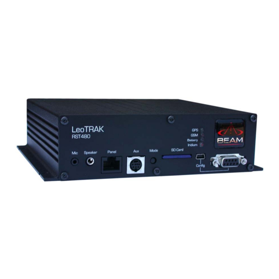 User Manuals: Beam LeoTRAK RST450 Tracking Monitoring