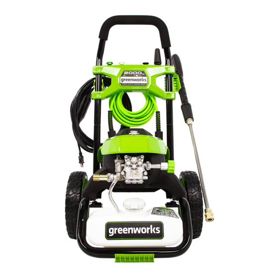 GREENWORKS GPW2100 OPERATOR