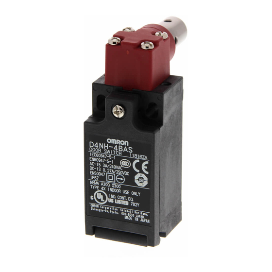 Omron D4NH Datasheet
