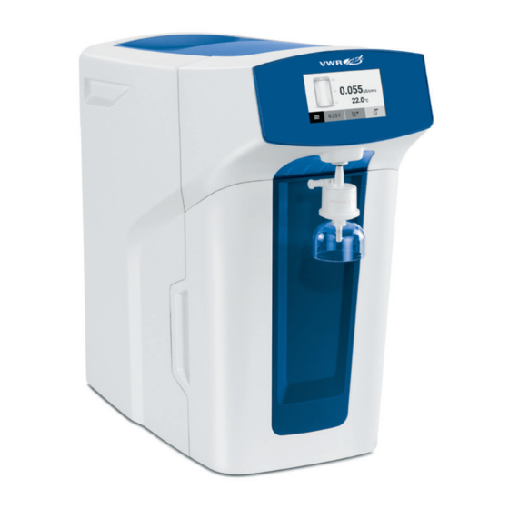 VWR avantor Ultrapure PS Instruction Manual