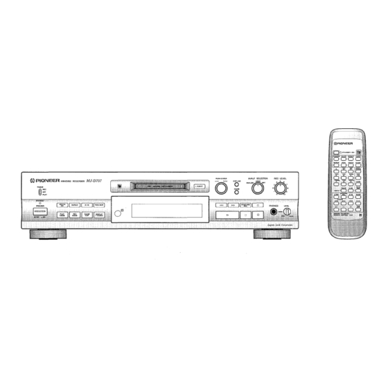 Pioneer MJ-D707 Service Manual