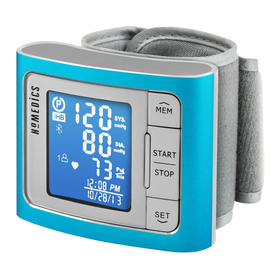 HoMedics BPW-360BT Manual