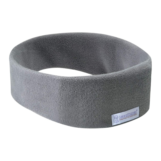 SleepPhones Wireless Quick Start Quide