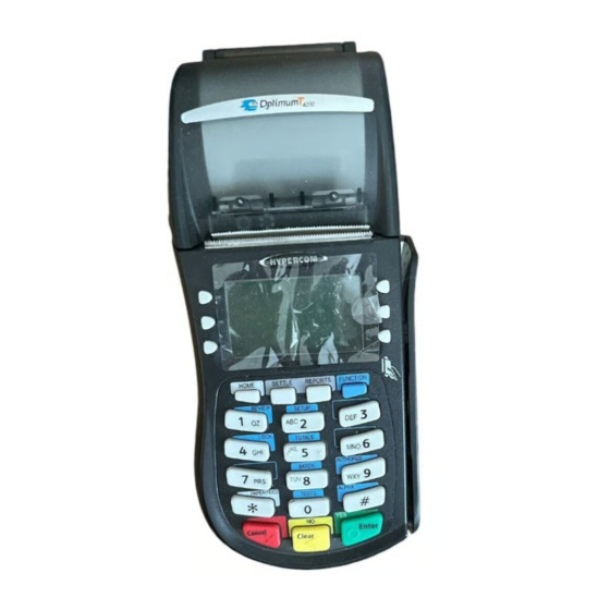 Hypercom Optimum T4200 Series Quick Reference Manual