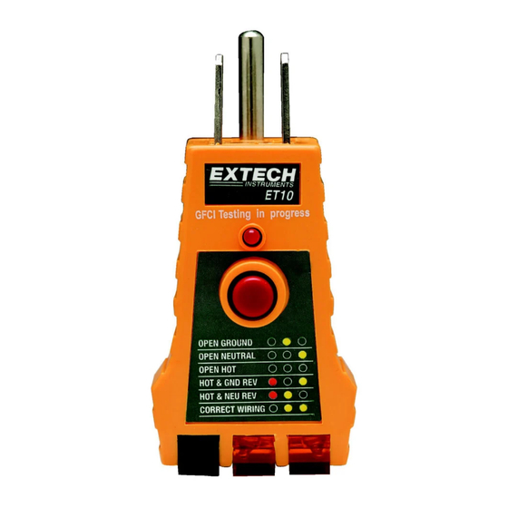 Extech Instruments ET10 User Manual