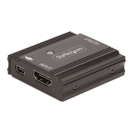 StarTech.com 33FT-8K-HDMI-BOOSTER Quick Start Manual