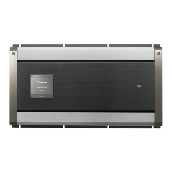 User Manuals: Pioneer RS-A7 Digital Power Amplifier