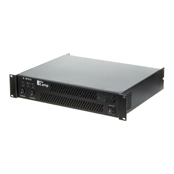 thomann the t.ampt E-800 User Manual