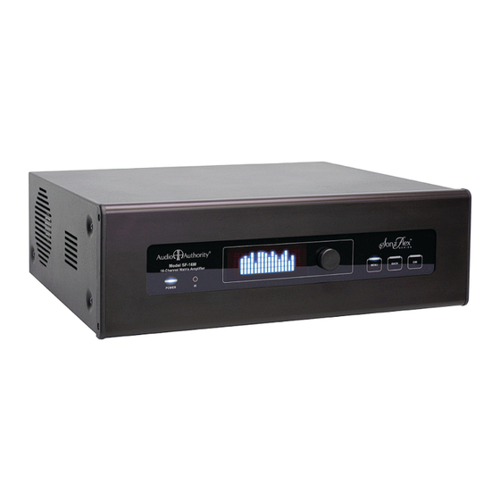 Audio Authority SonaFlex SF-16M Quick Start Manual