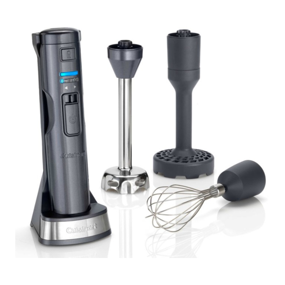 Cuisinart CSB300BE Cordless Hand Blender Manuals