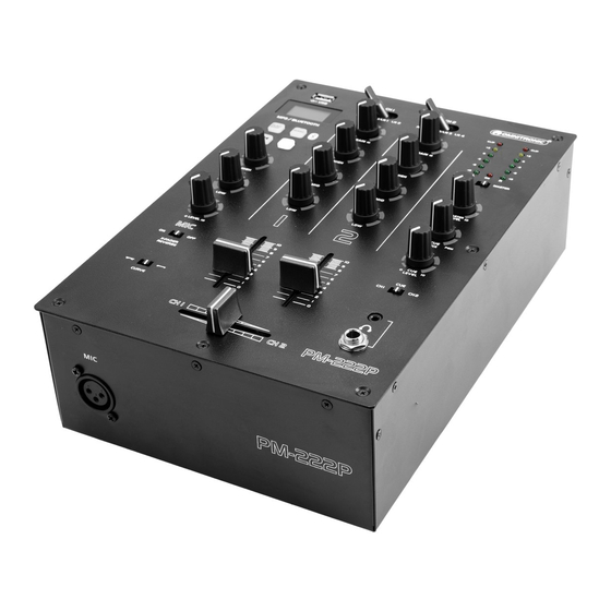 User Manuals: Omnitronic PM-222P 2-Channel DJ Mixer