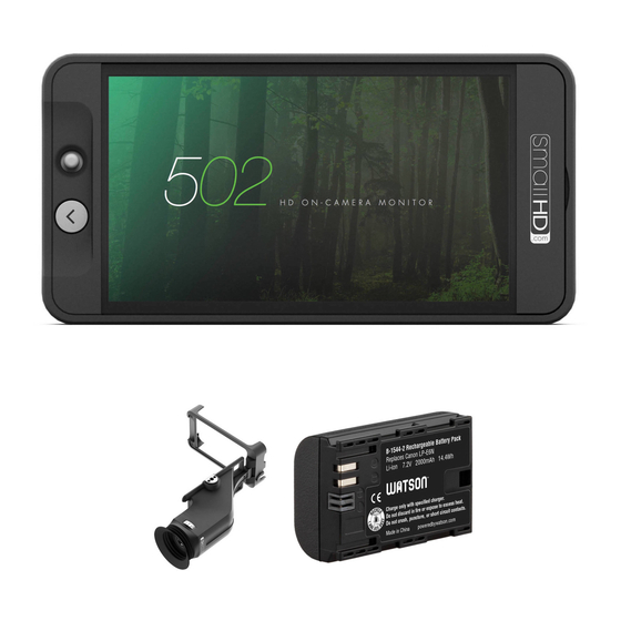 Small HD 500 Series Quick Start Manual