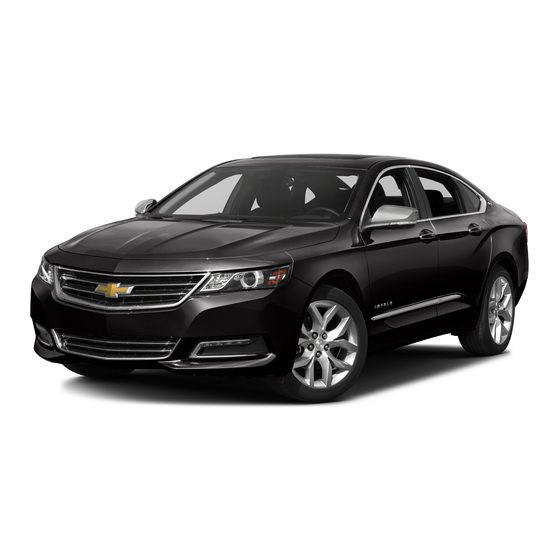 Chevrolet Impala Limited 2015 Owner's Manual