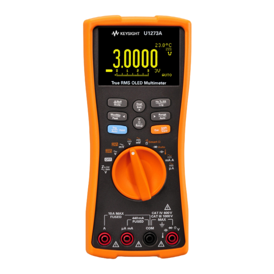 Keysight U1273A Quick Start Manual