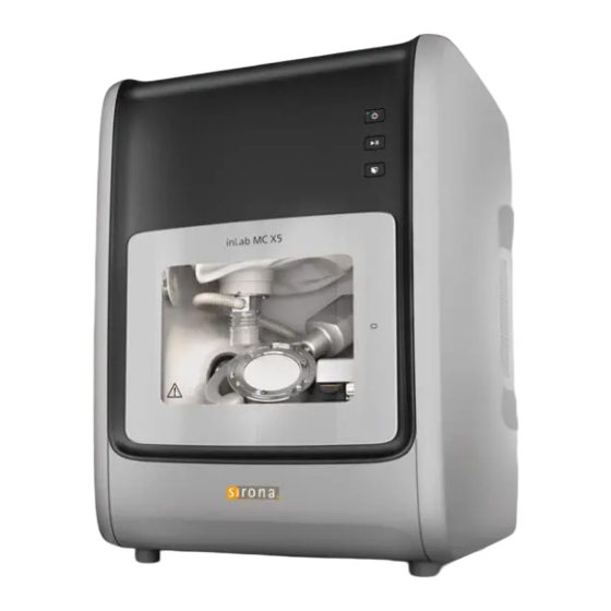 Dentsply Sirona CEREC MC XL Operating Instructions Manual