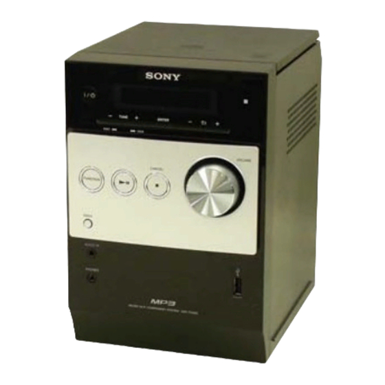 Sony HCD-FX200 Manuals