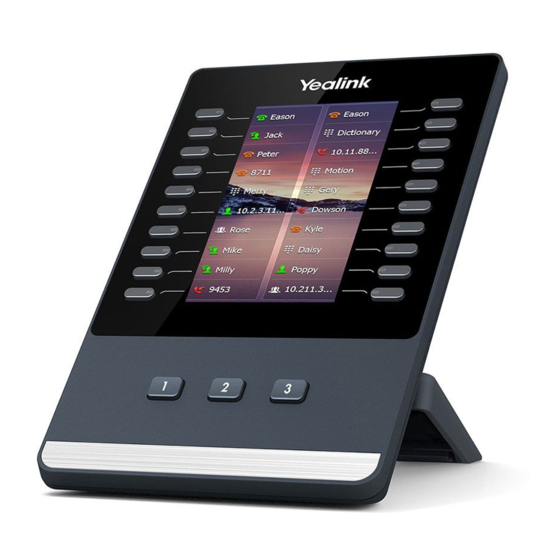 Yealink EXP43 Quick Start Manual