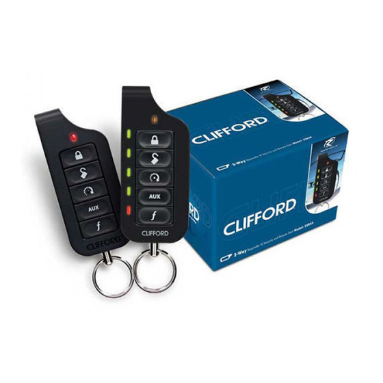 Directed Electronics CLIFFORD 320.3X Owner's Manual