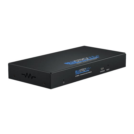 BluStream ACM500 Quick Reference Manual
