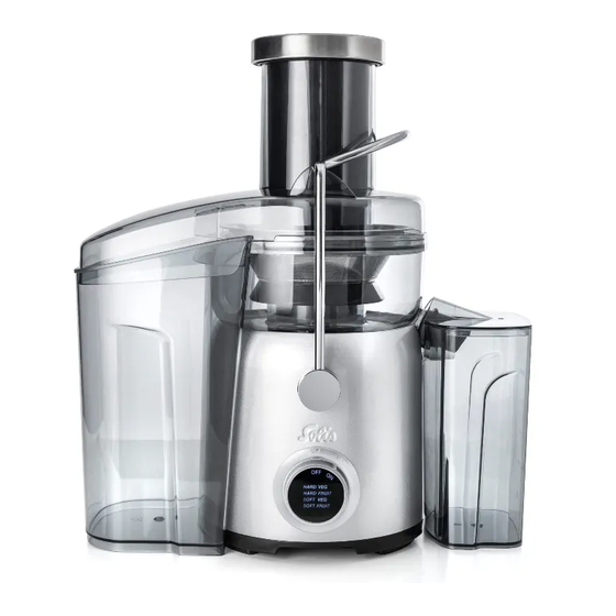 SOLIS JUICE FOUNTAIN COMPACT Quick Start Manual
