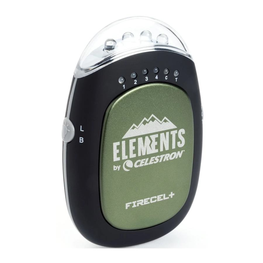 Celestron FireCel+ - Rechargeable Hand Warmer Manual