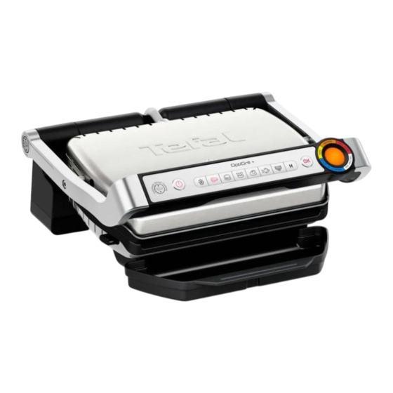 TEFAL OptiGrill+ GC718D10 Instructions For Use Manual