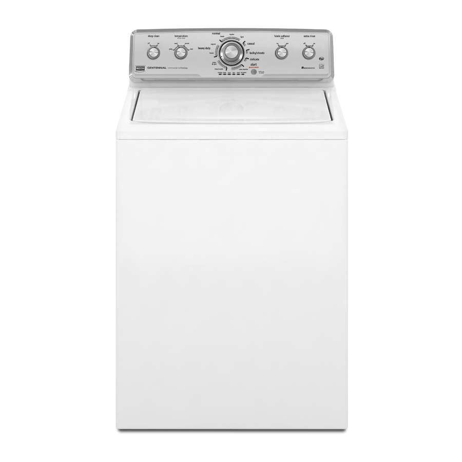 Maytag MVWC450XW1 Use And Care Manual
