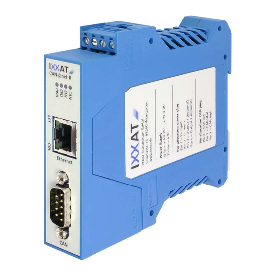 IXXAT CAN@net II User Manual