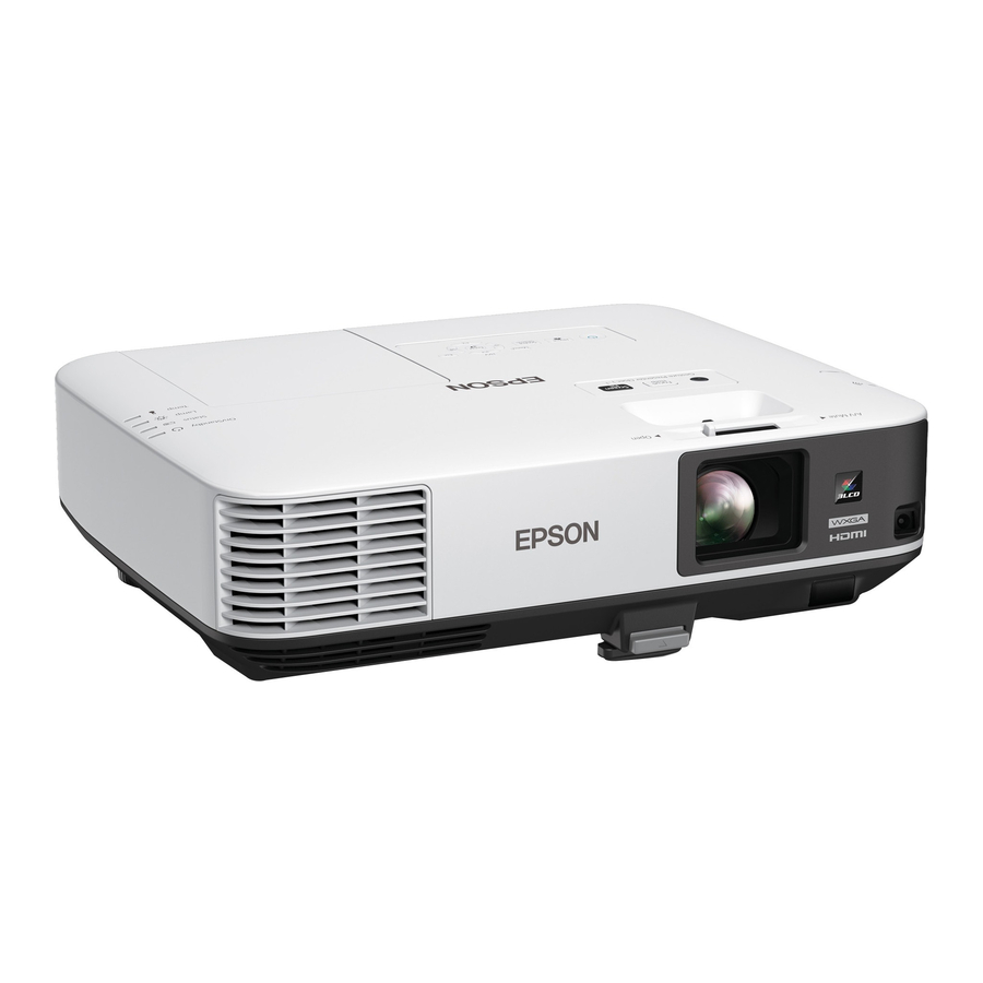 Epson PowerLite 975W Quick Setup