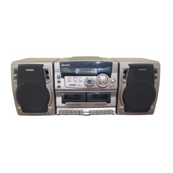 Aiwa CA-DW537 Service Manual