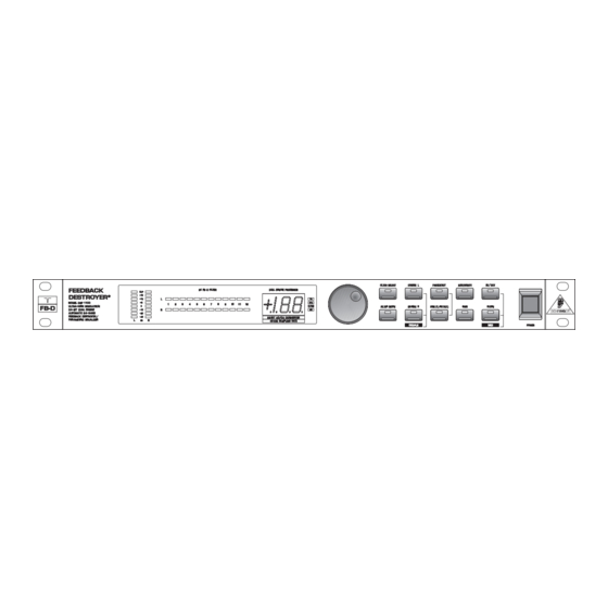 Behringer DSP1100 User Manual